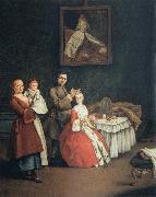 Pietro Longhi The Hairdresser and the Lady oil painting reproduction